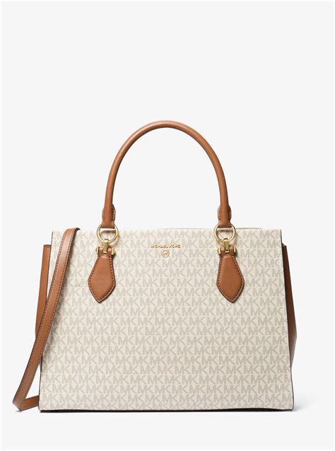 michael kors marilyn large|Marilyn Large Logo Satchel .